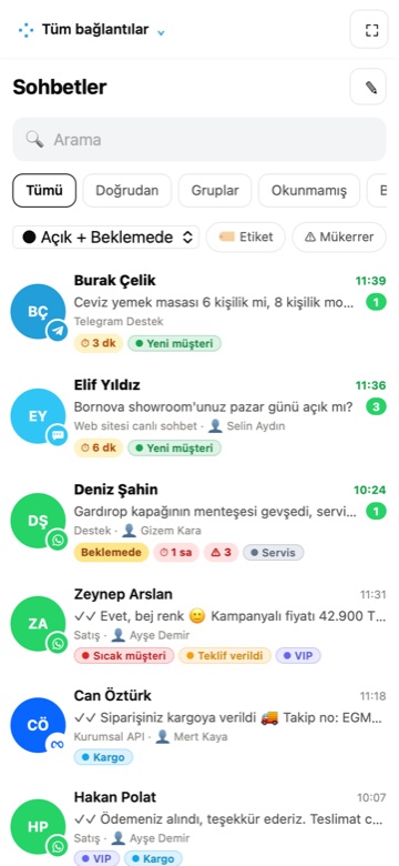 Mobile inbox